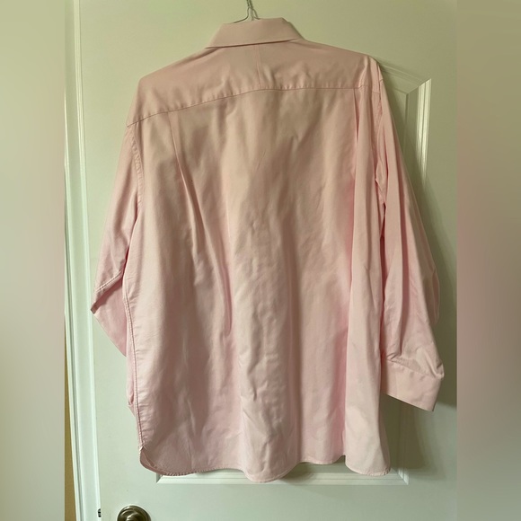 Men’s 17 1/2 34 Pink long sleeve dress shirt 👔👔👔👔 - Picture 2 of 3